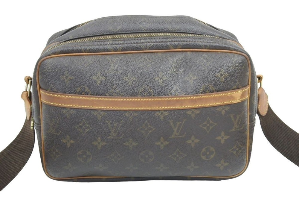 Louis Vuitton Shoulder Bag Monogram Reporter Brown